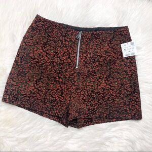 NWT Zara Leopard Print Shorts